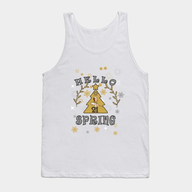 hello spring by chakibium Tank Top by chakibium